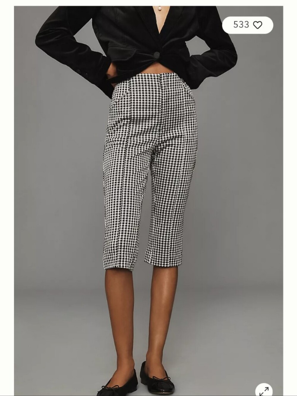 Maeve Gingham Capri Pants
